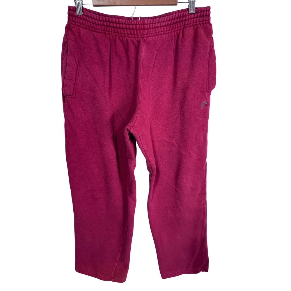 Russell M Merlot Sweatpants Men's Fleece Athletic Lounge‎ Joggers